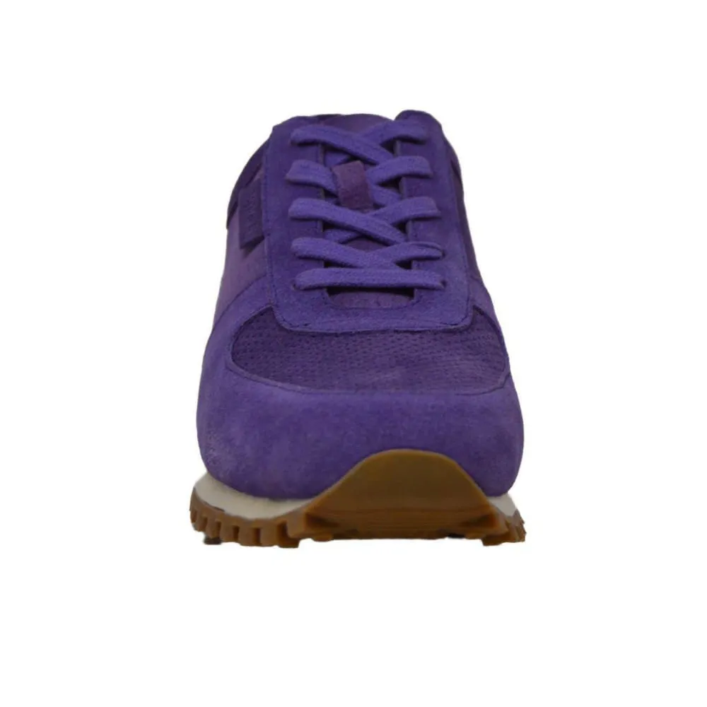 British Walkers Surrey Men's Purple Leather and Suede Sneakers