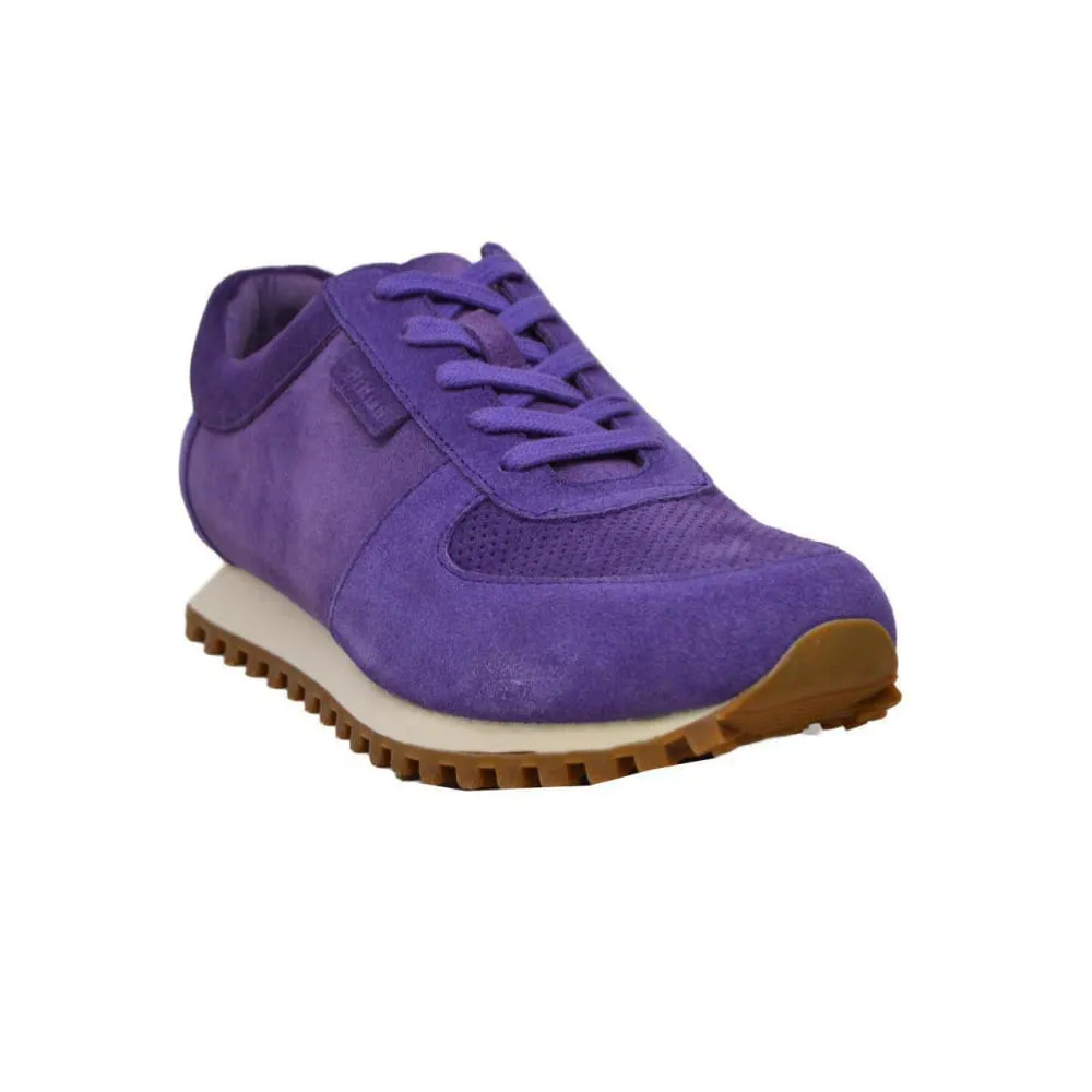 British Walkers Surrey Men's Purple Leather and Suede Sneakers