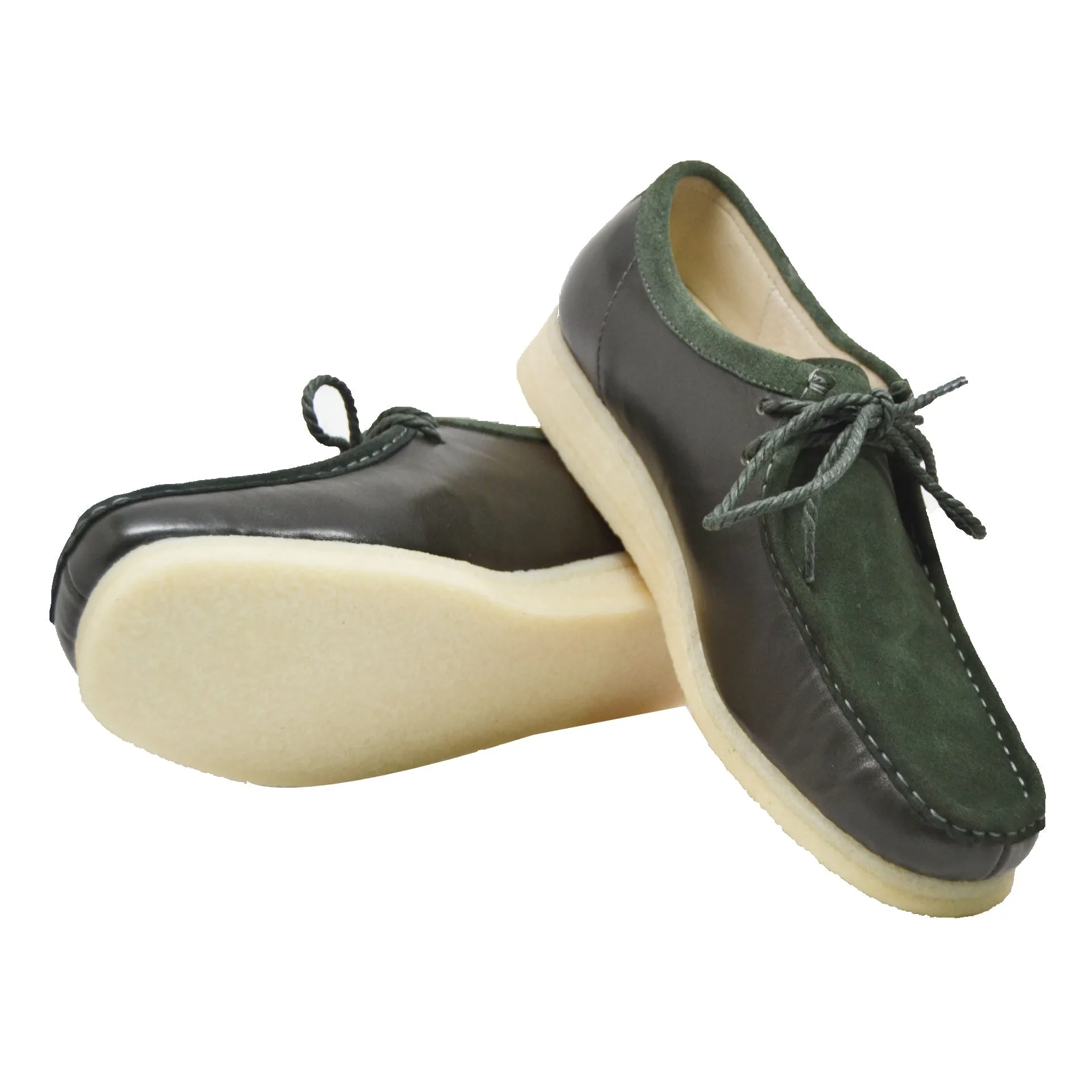 British Walkers Wallabee Low Top Men's Suede and Leather Crepe Sole