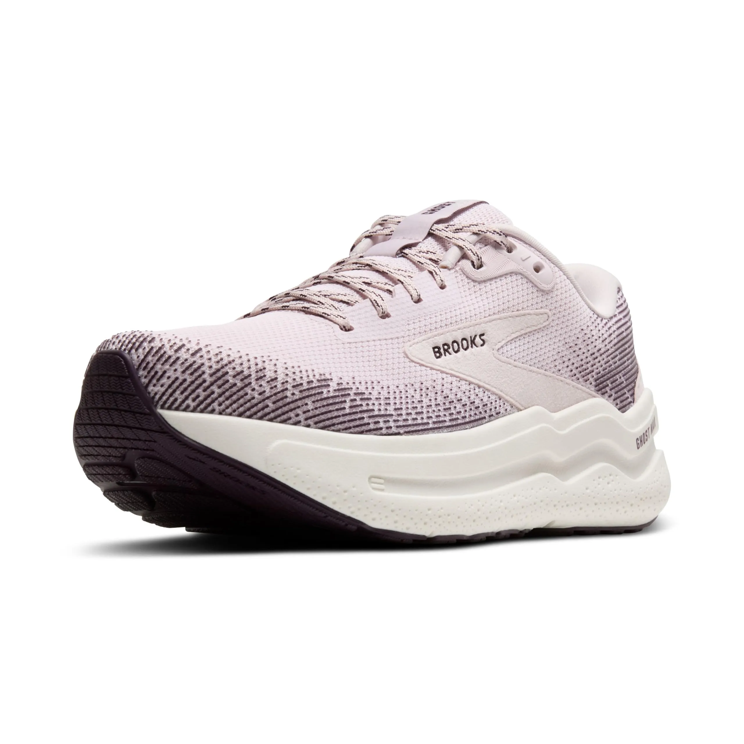 Brooks Women’s Ghost Max 2 Neutral Running & Walking Shoe - Orchid Ice/Plum/Coconut - 5 Medium