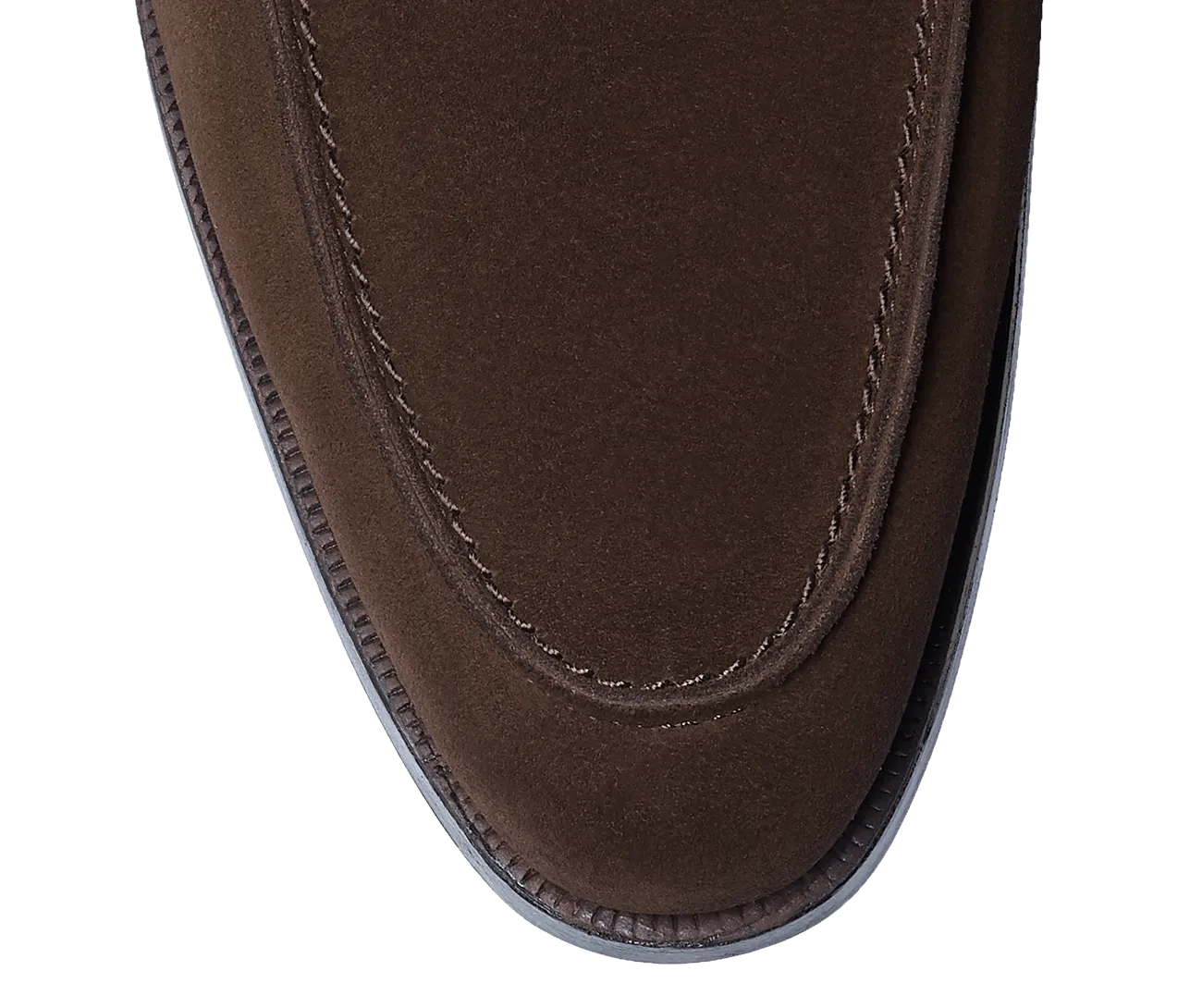 Cadogan Dark Brown Calf Suede