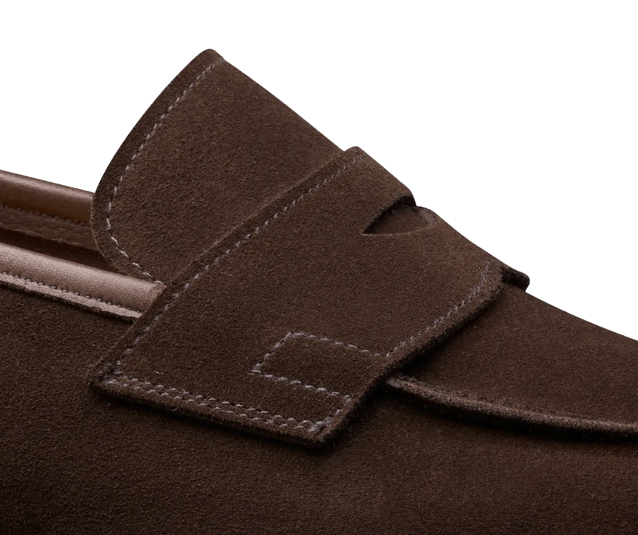 Cadogan Dark Brown Calf Suede