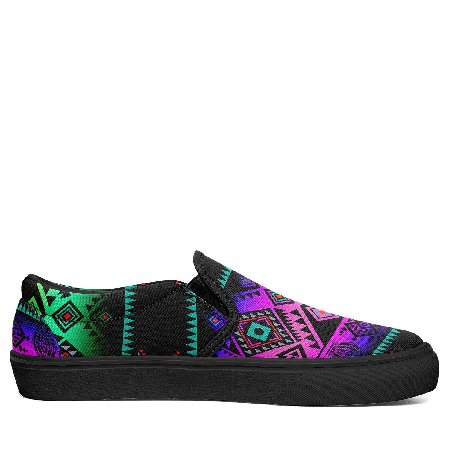 California Coast Sunrise Otoyimm Kid's Canvas Slip On Shoes