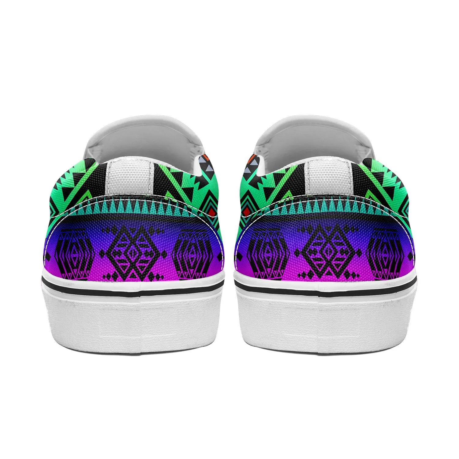 California Coast Sunrise Otoyimm Kid's Canvas Slip On Shoes