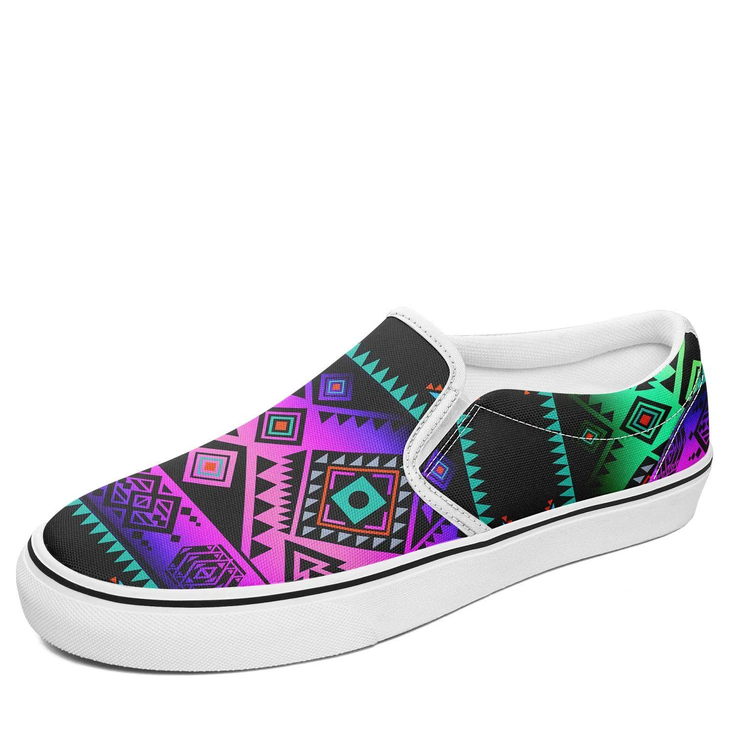 California Coast Sunrise Otoyimm Kid's Canvas Slip On Shoes