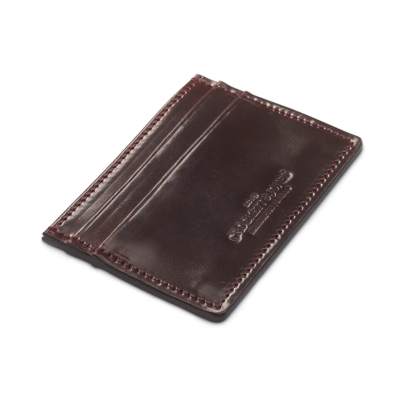 Card Holder Burgundy Cordovan