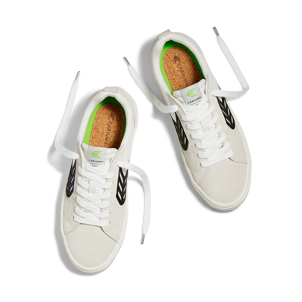 CARIUMA CATIBA PRO  Vintage White Suede/Canvas Black Logo Women's Sneaker