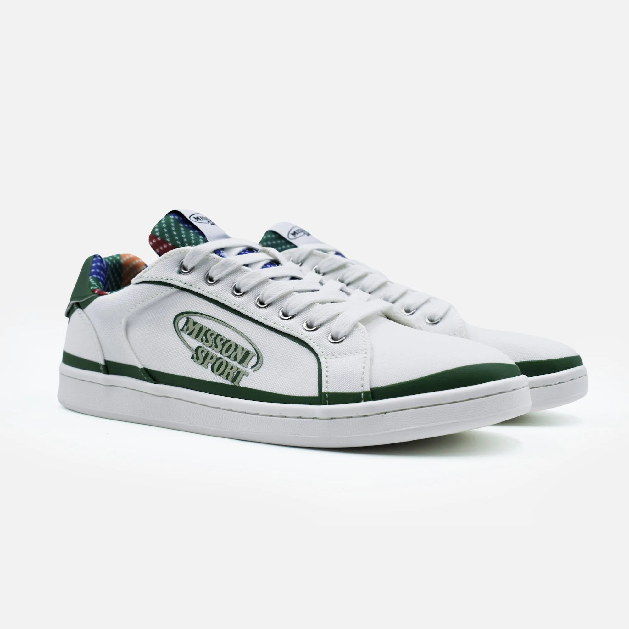 Cassetta SM Canvas White & Green