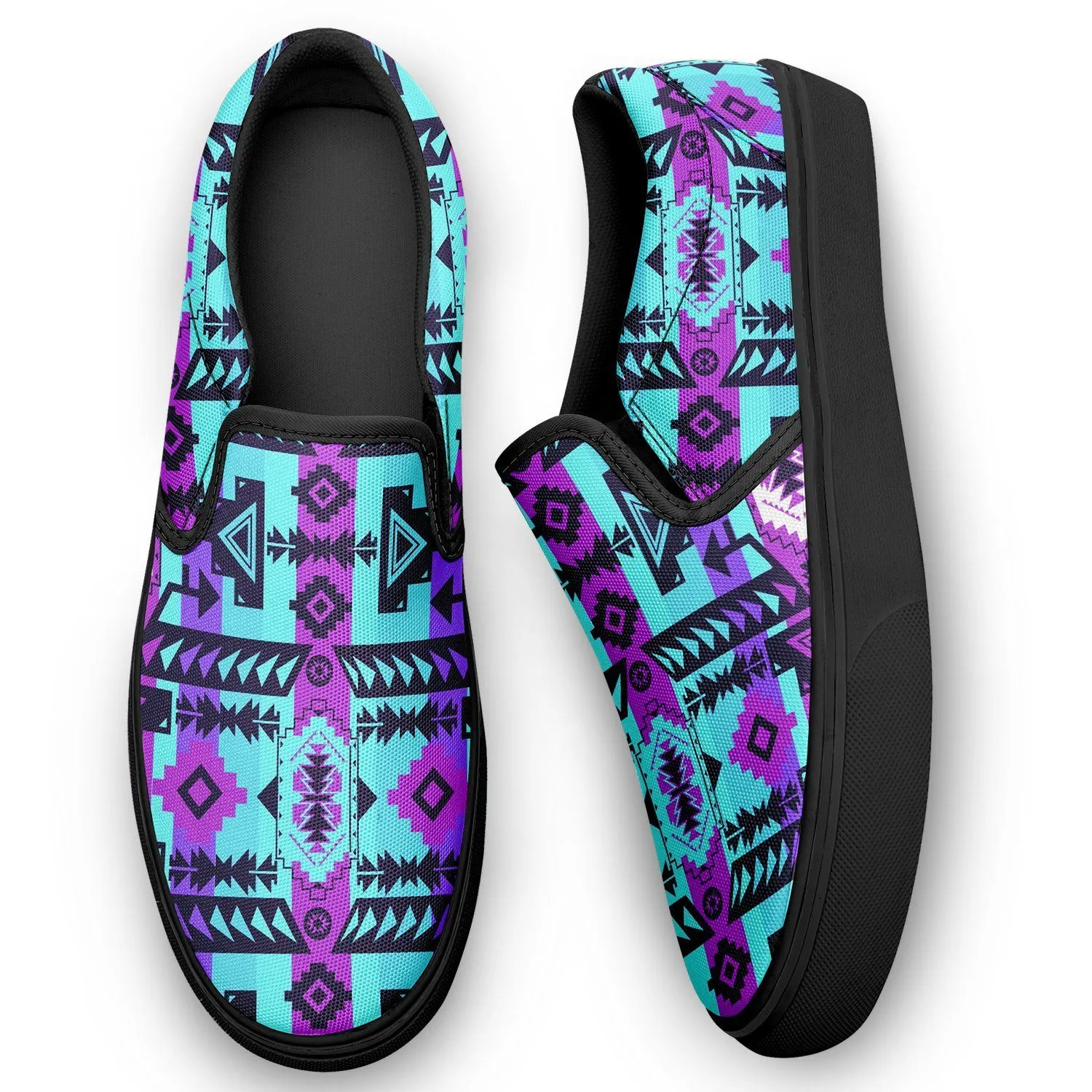 Chiefs Mountain Moon Shadow Otoyimm Kid's Canvas Slip On Shoes