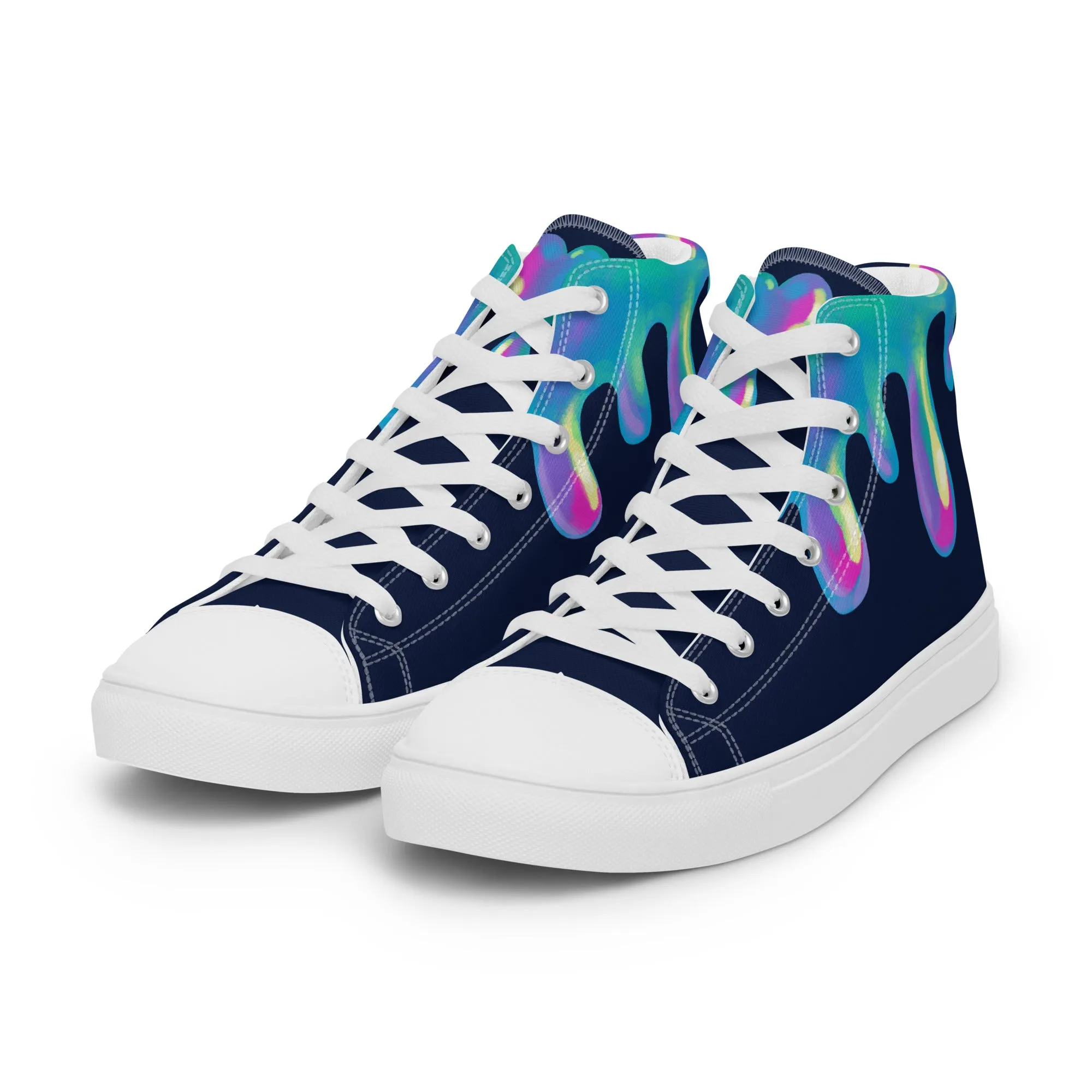 Chromatic Drip High Top Shoes