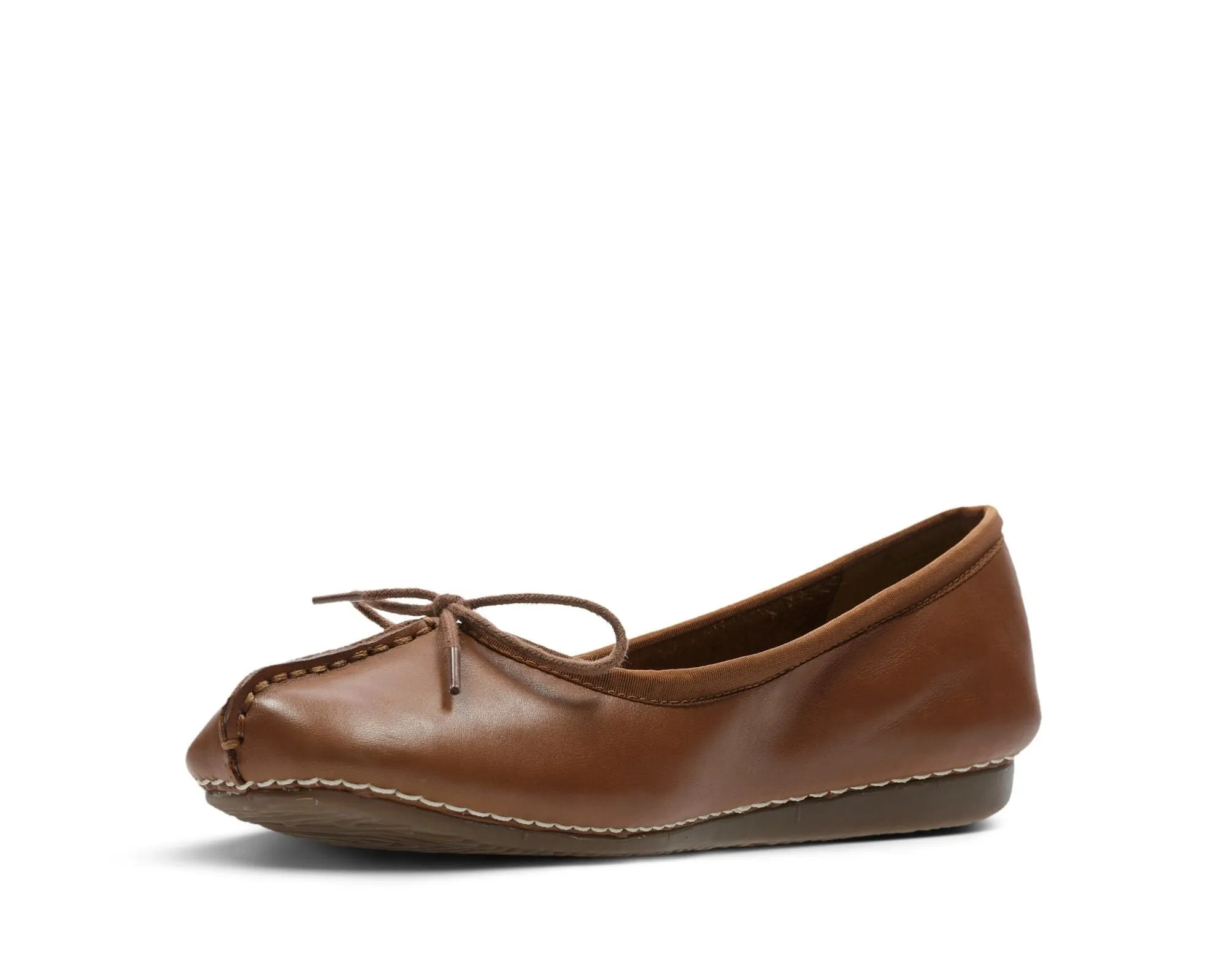 Clarks Freckle Ice Dark Tan Leather