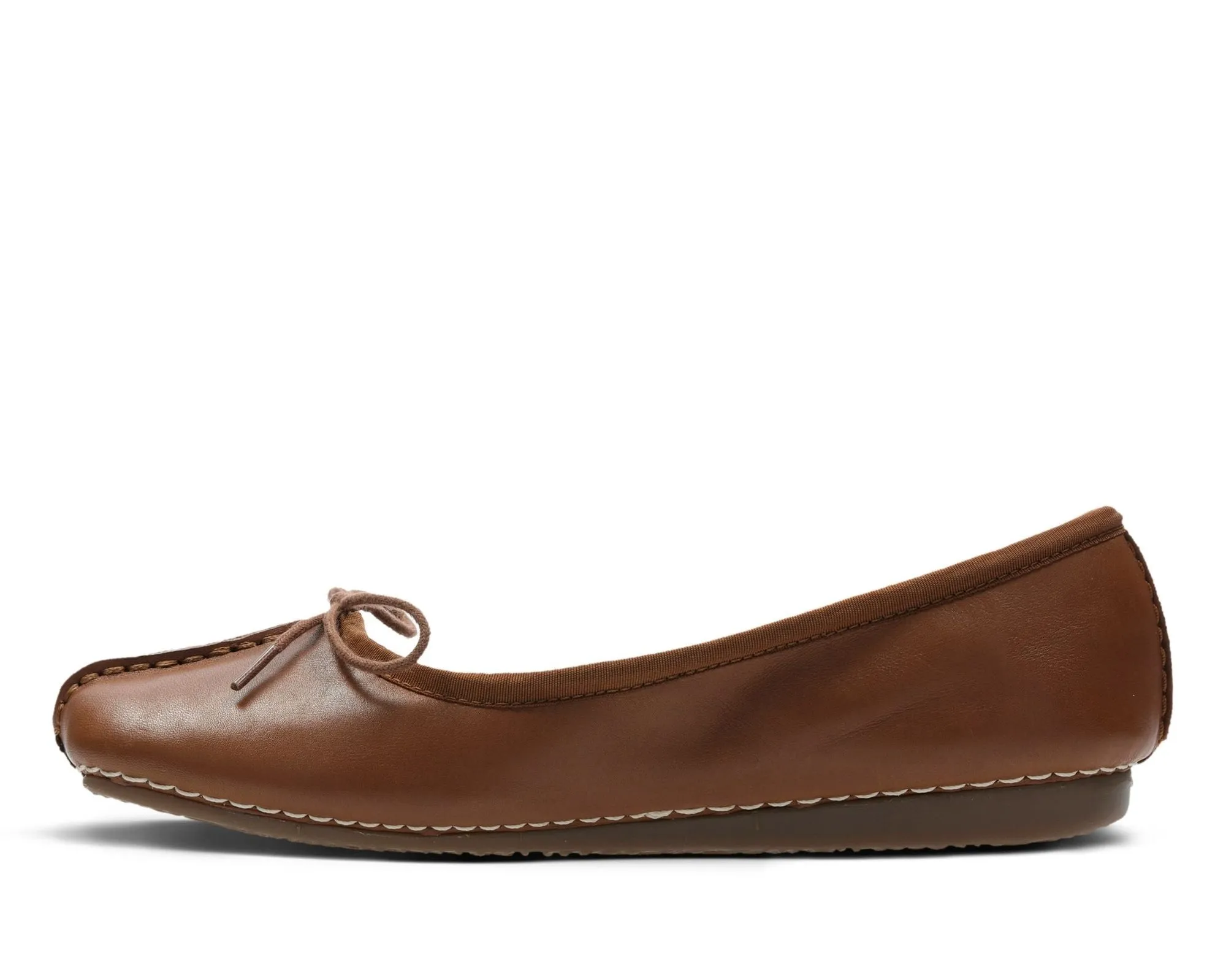 Clarks Freckle Ice Dark Tan Leather