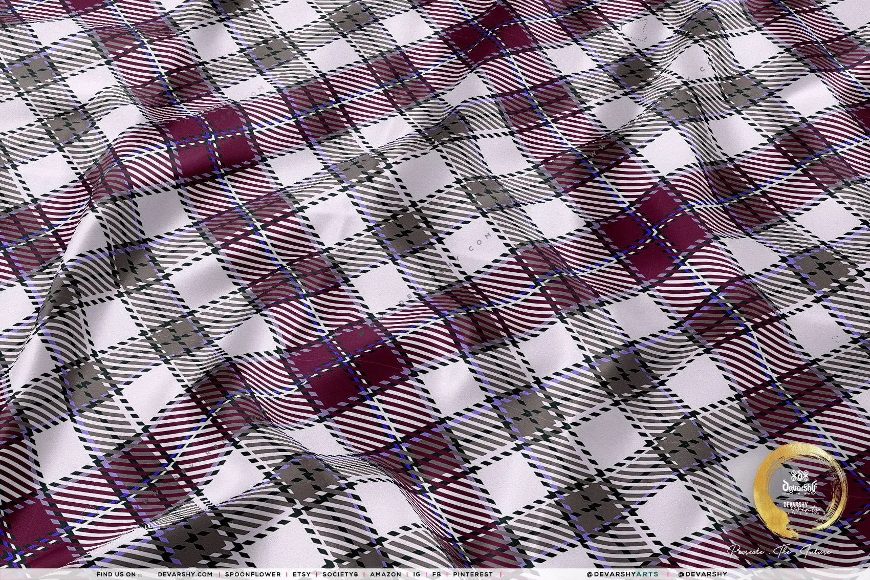 Colors of Plaids Upholstery Fabric 3meters 9 Plaid Patterns & 12 Tartan Fabrics Gingham Plaid Furnishing Fabrics by the Yard | 082