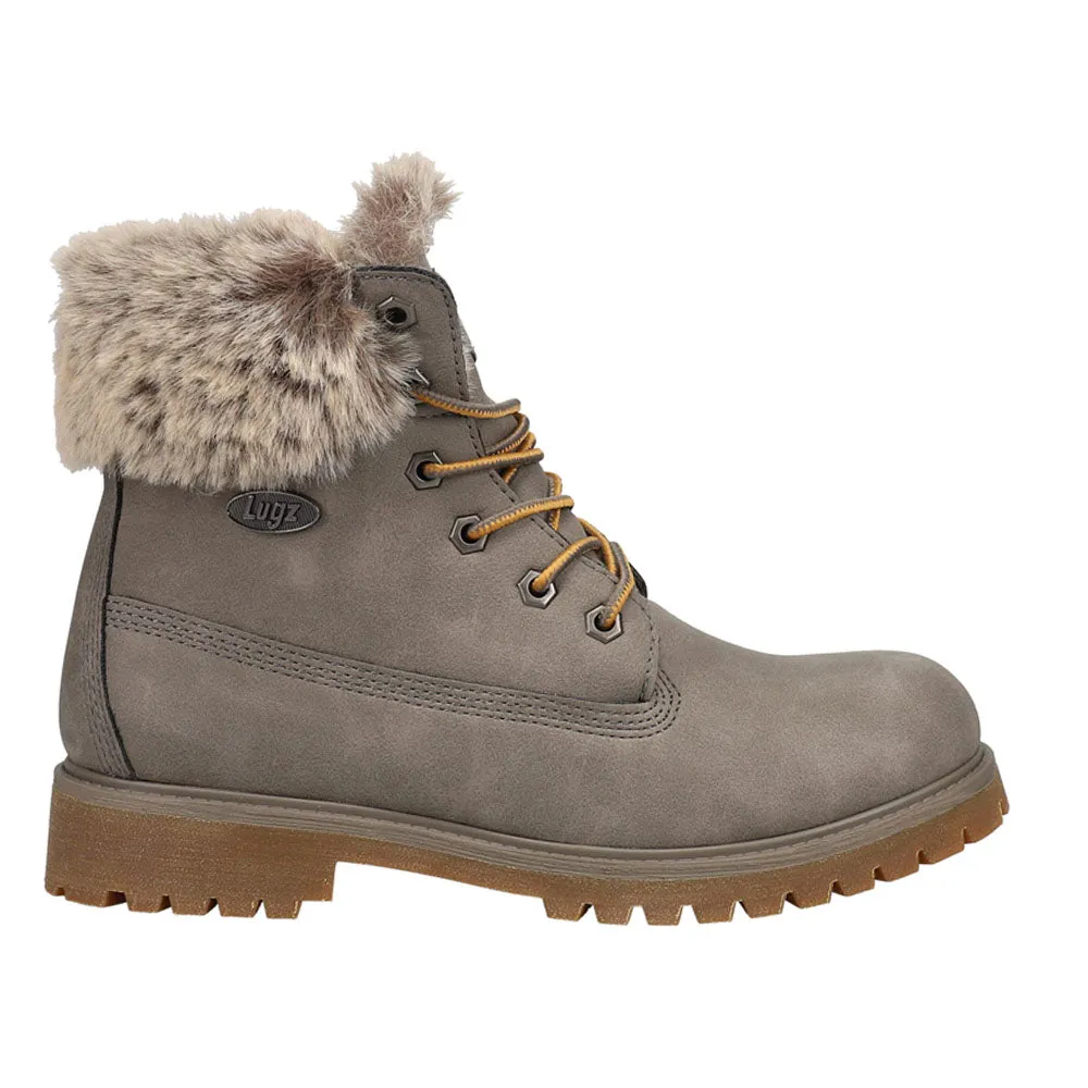 Convoy Faux Fur Round Toe Lace Up Boots