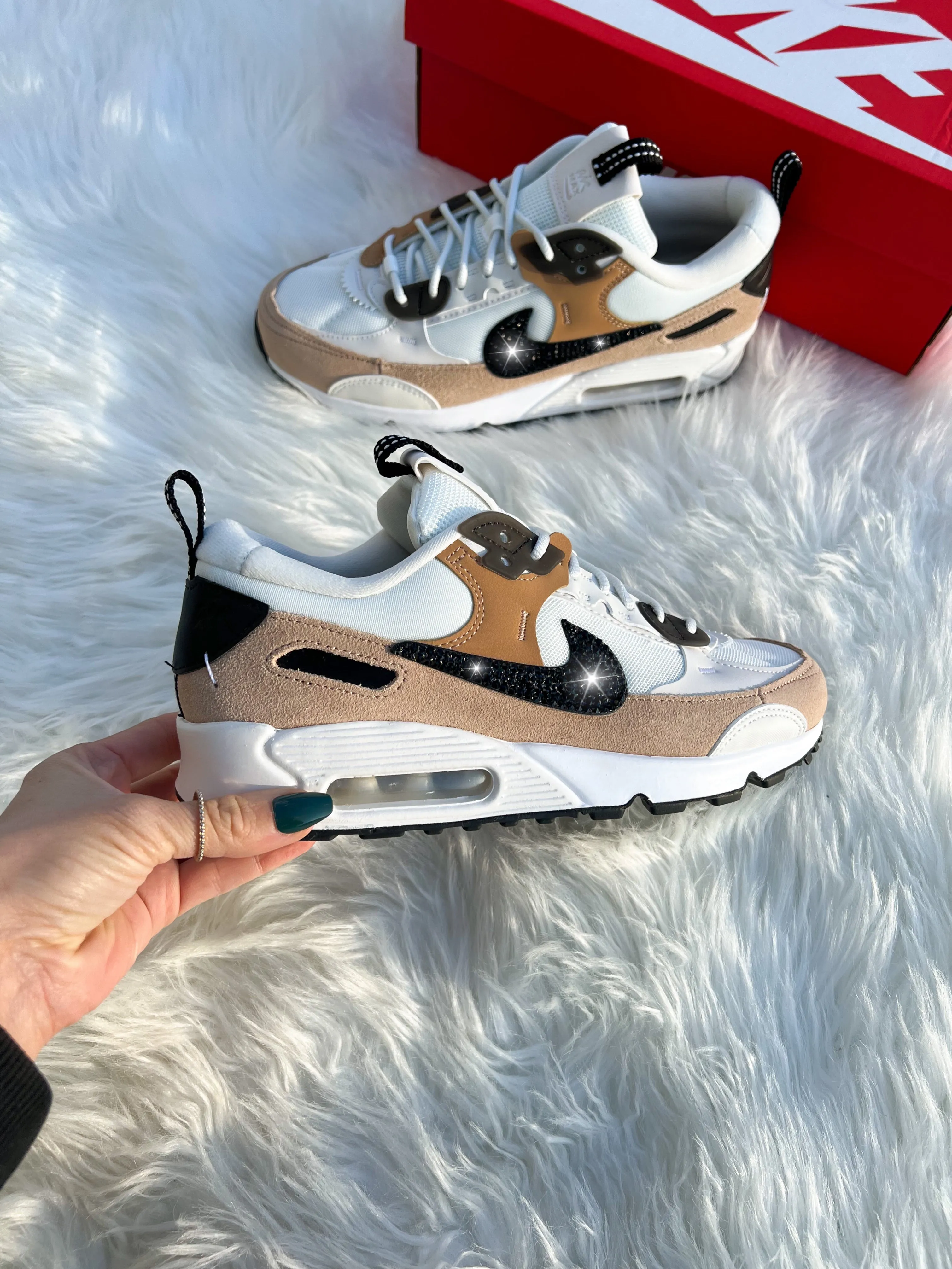 Copper Swarovski Nike Women Air Max 90 Futura