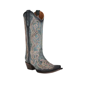 Corral Women's Circle G Jean Western Blue Boots