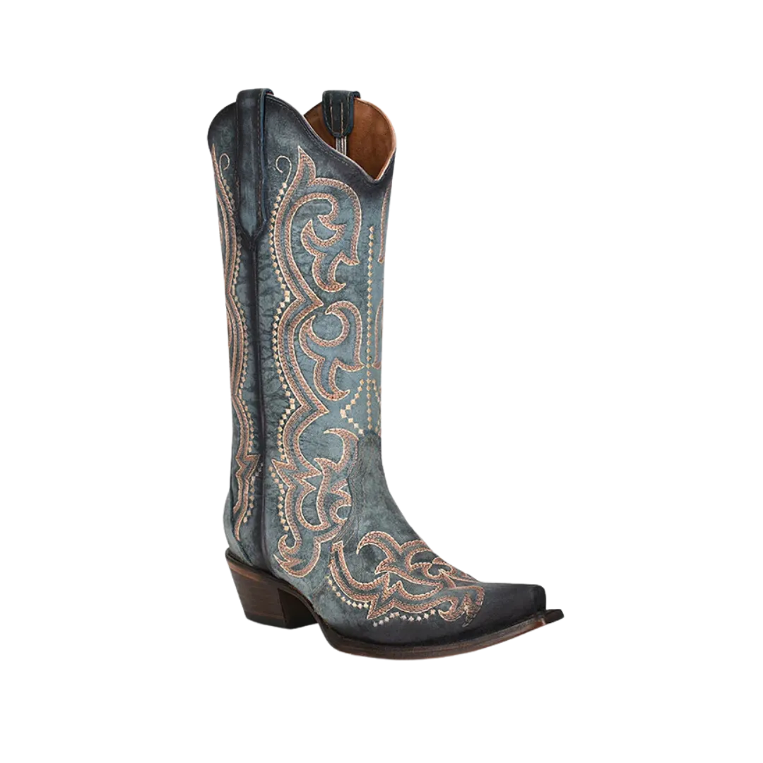 Corral Women's Circle G Jean Western Blue Boots