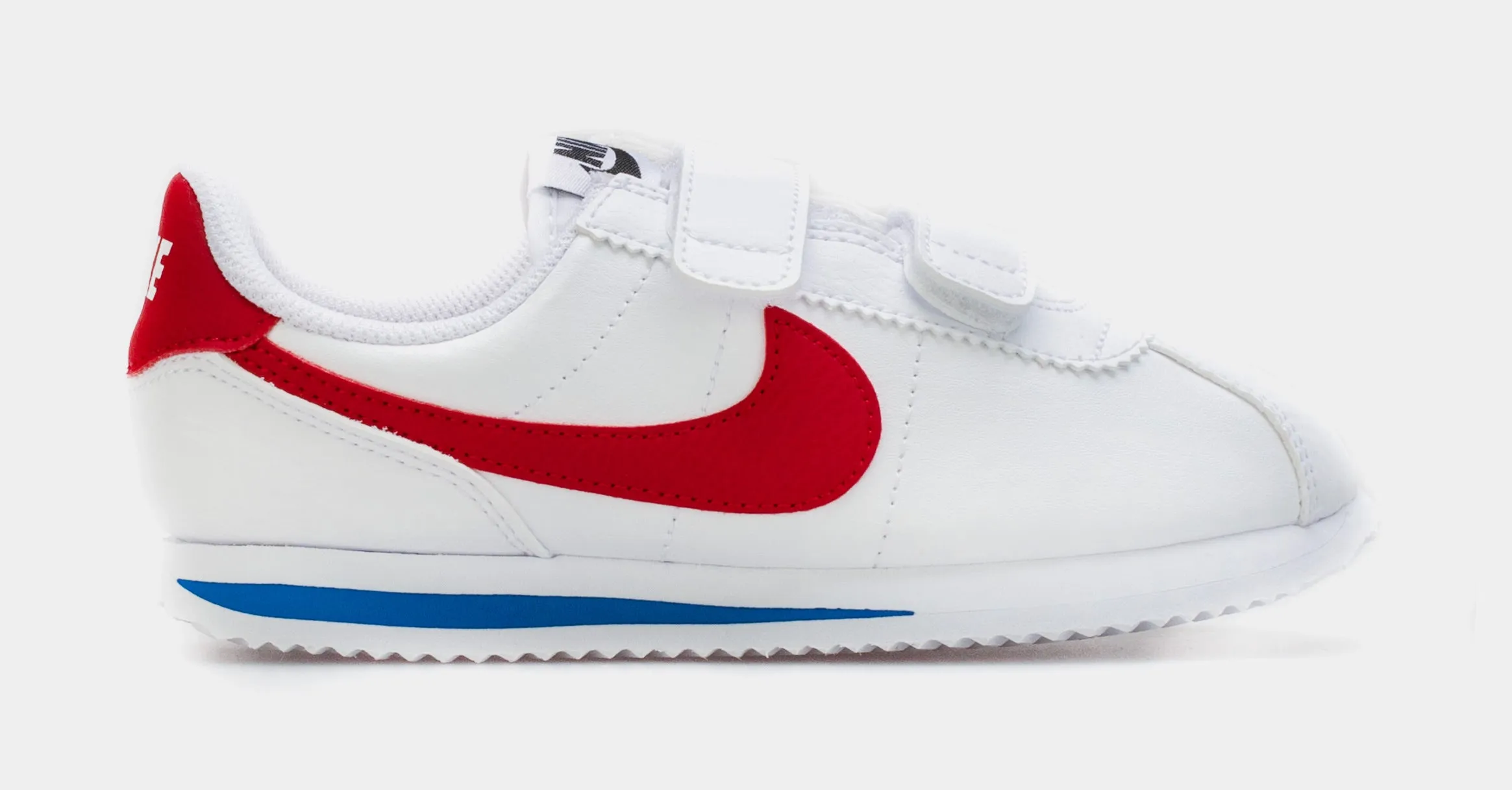 Cortez Basic SL Preschool Lifestyle Shoe (White/Red)