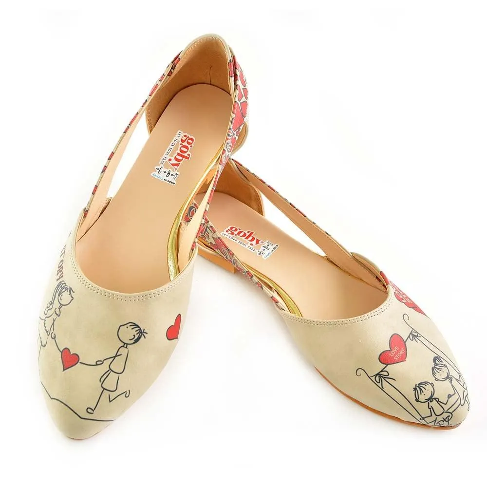 Couple in Love Ballerinas Shoes OMR7002