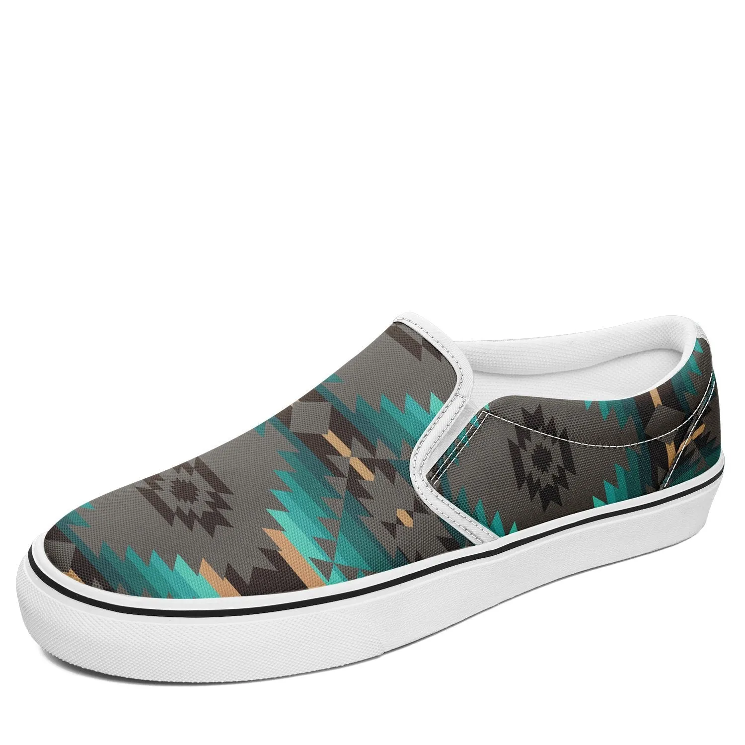 Cree Confederacy Otoyimm Kid's Canvas Slip On Shoes