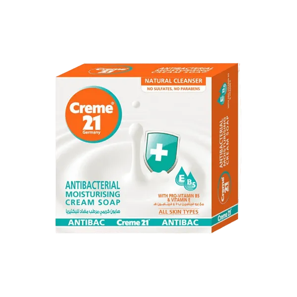 CREME 21 ANTIBACTERIAL MOISTURISING CREAM SOAP 125G