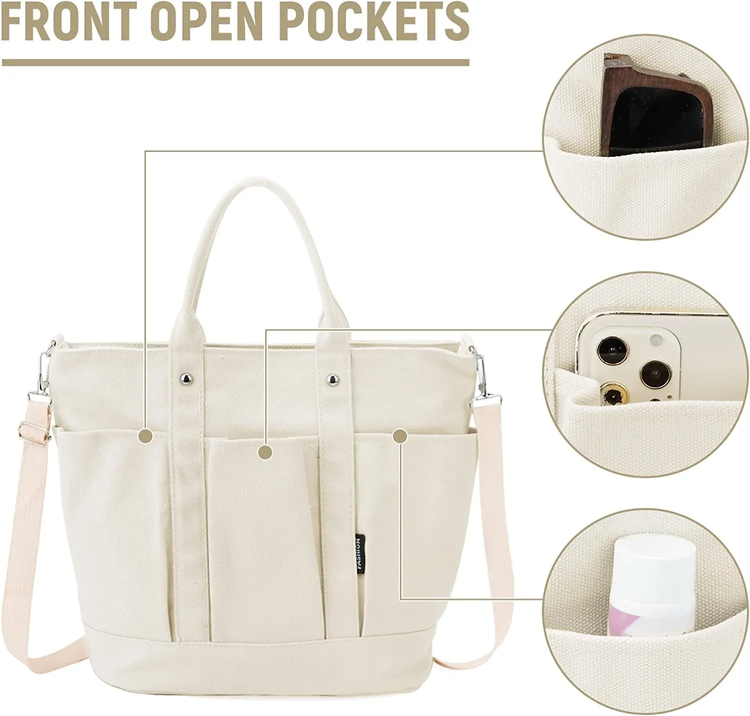 Crossbody Handbag with Pockets