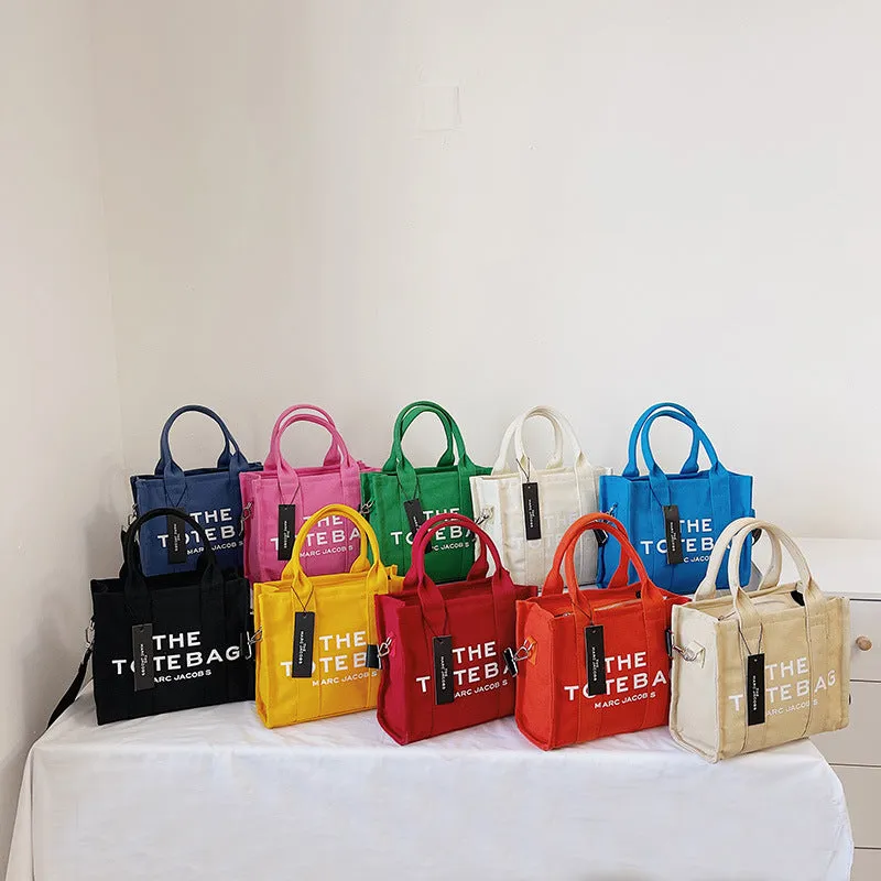 Crossbody Portable Canvas Bag for Women tote Bag New Shoulder Mother and Daughter the Large Capacity Fashion Tote Bag