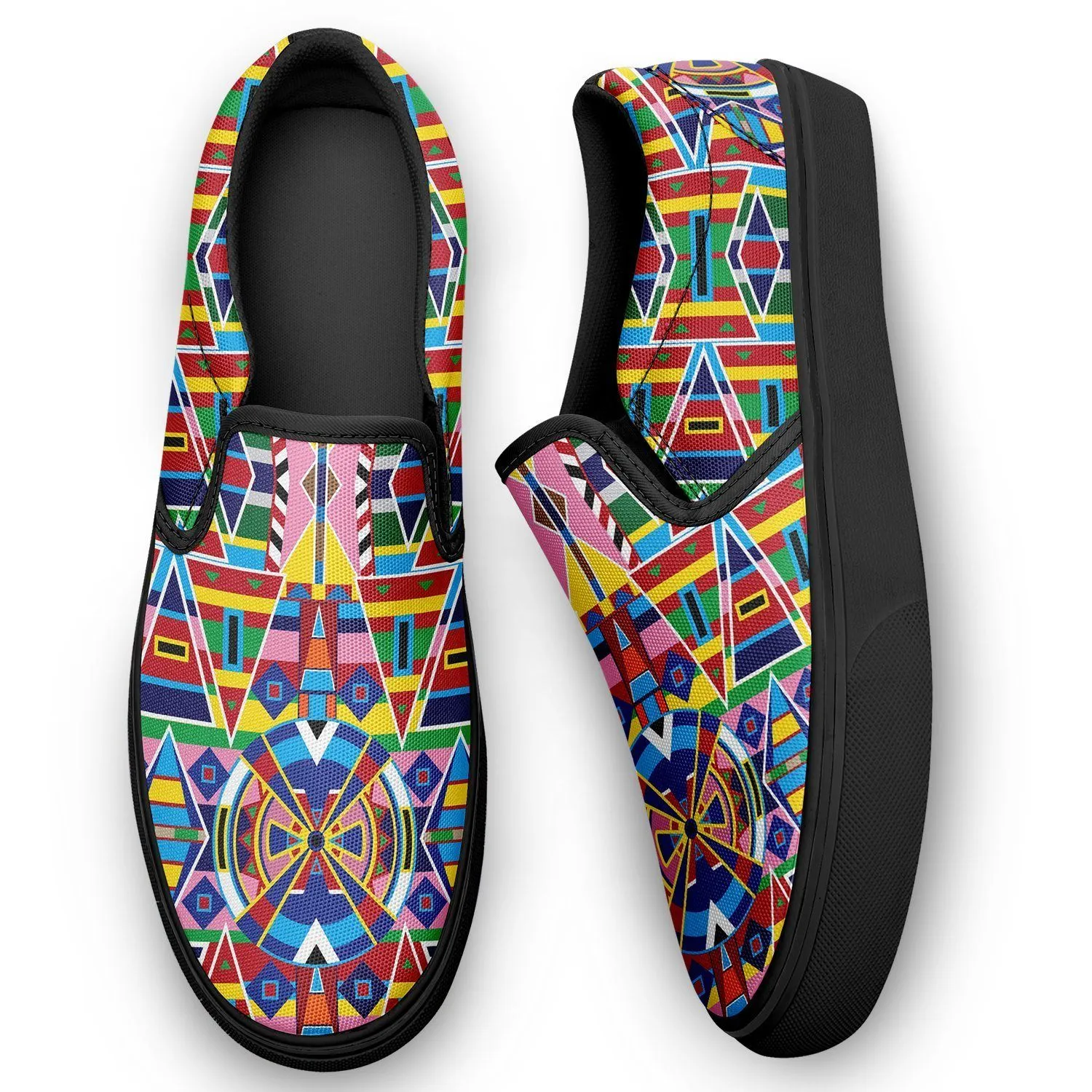 Crow Captive Otoyimm Kid's Canvas Slip On Shoes