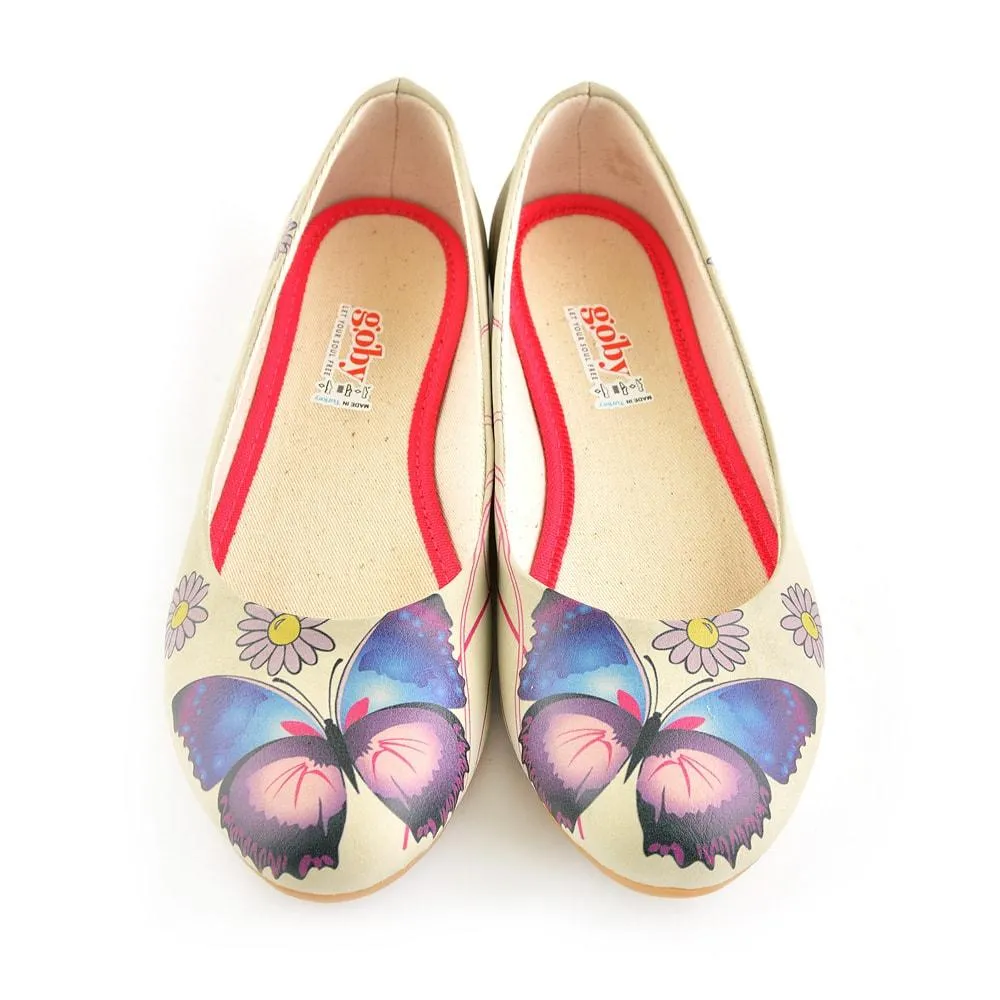 Daisy and Butterfly Ballerinas Shoes 1028