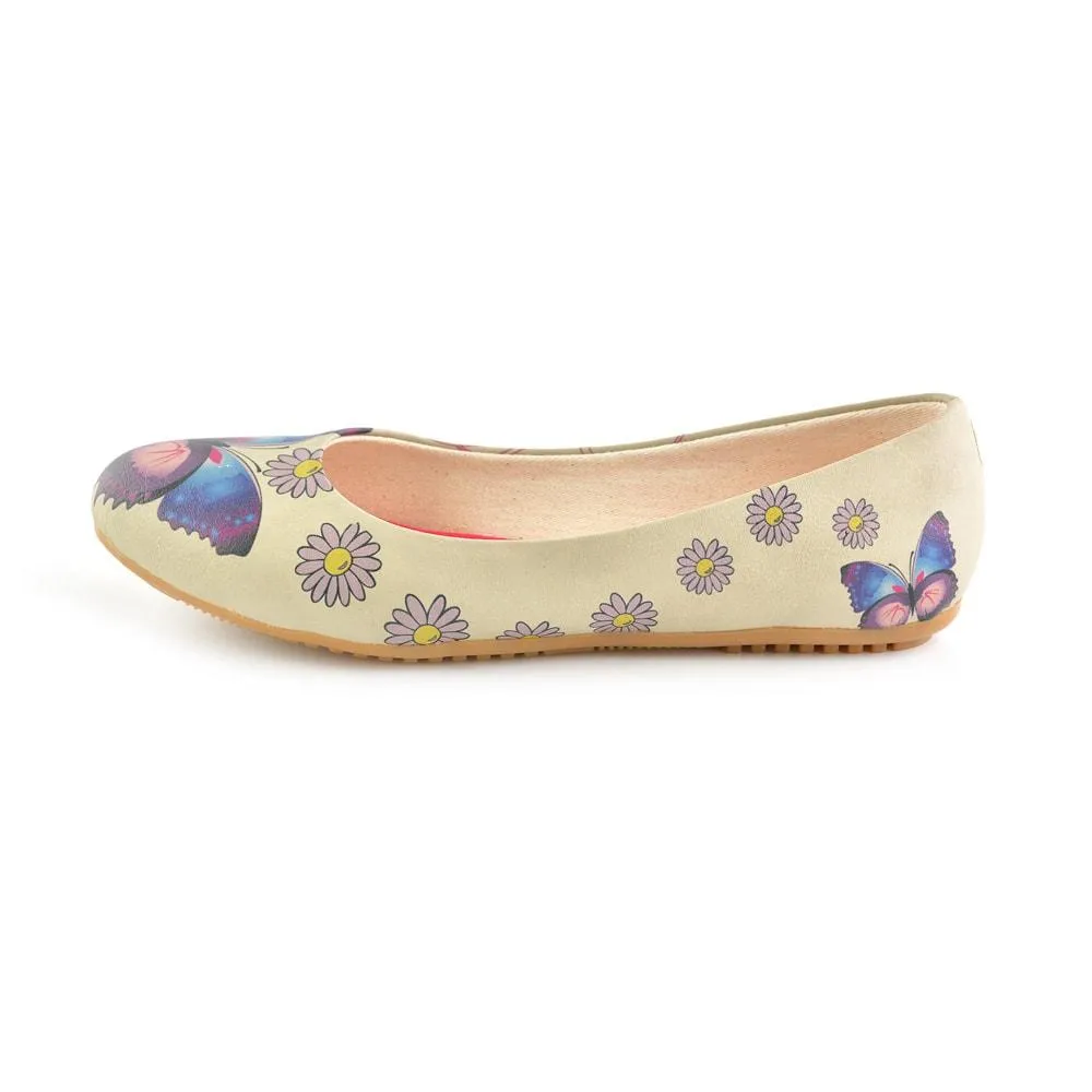 Daisy and Butterfly Ballerinas Shoes 1028