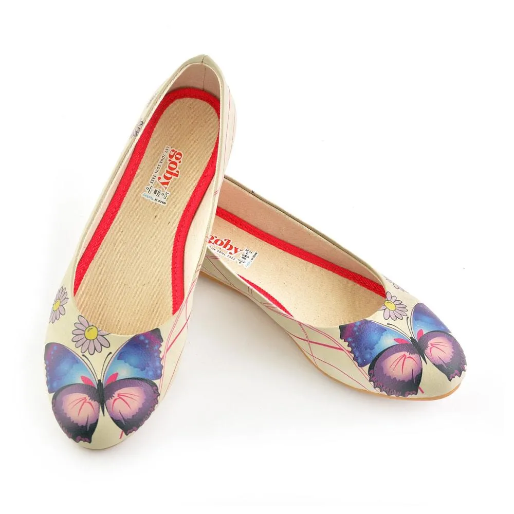 Daisy and Butterfly Ballerinas Shoes 1028