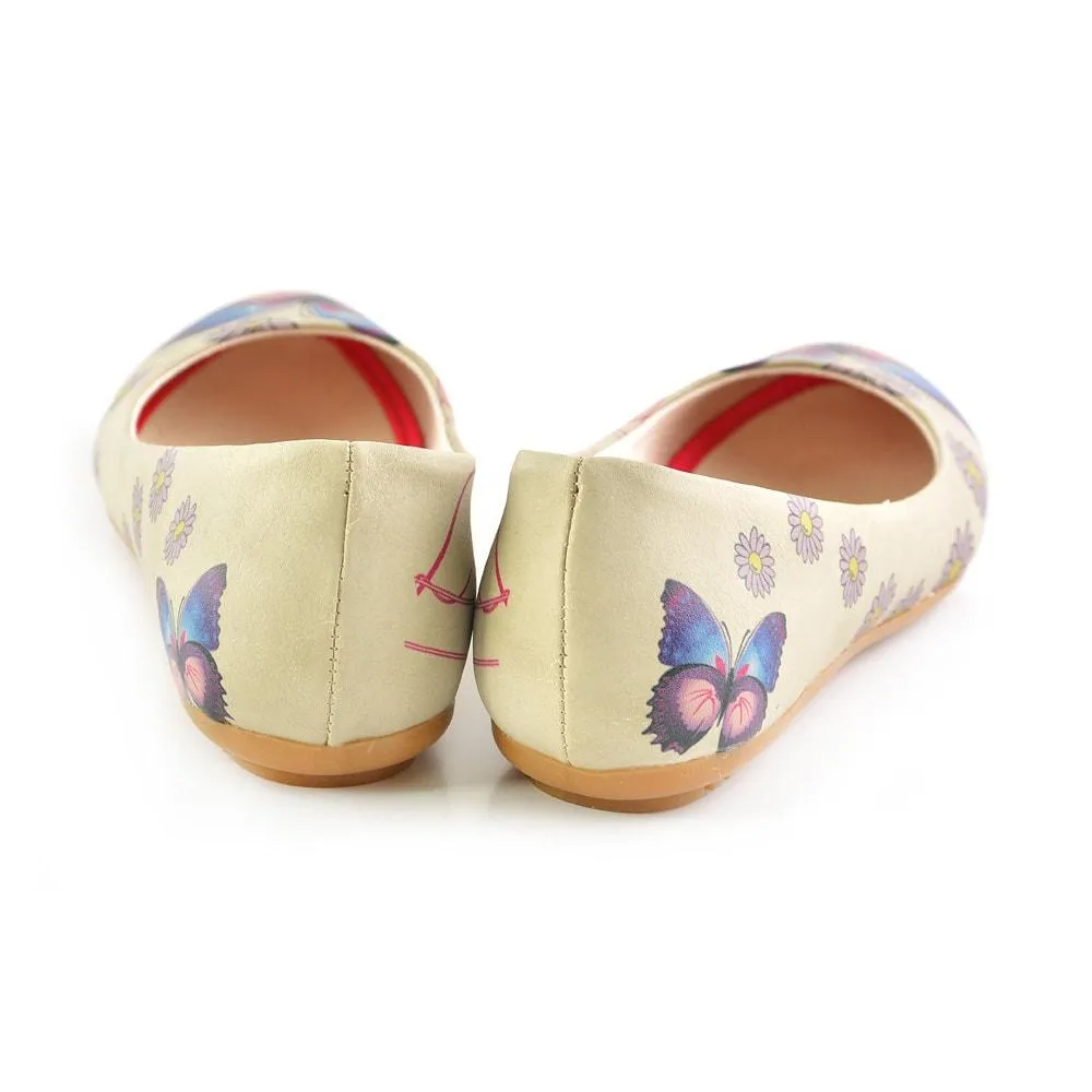 Daisy and Butterfly Ballerinas Shoes 1028