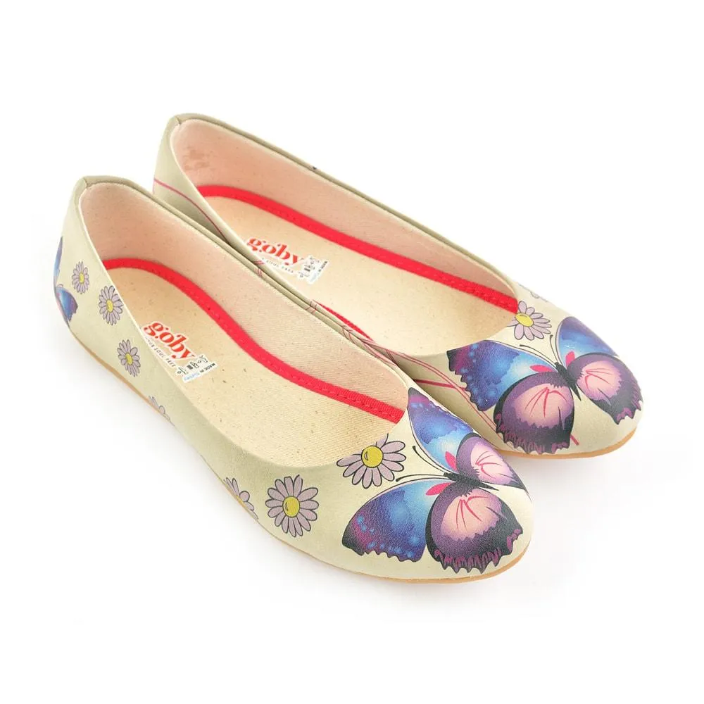 Daisy and Butterfly Ballerinas Shoes 1028