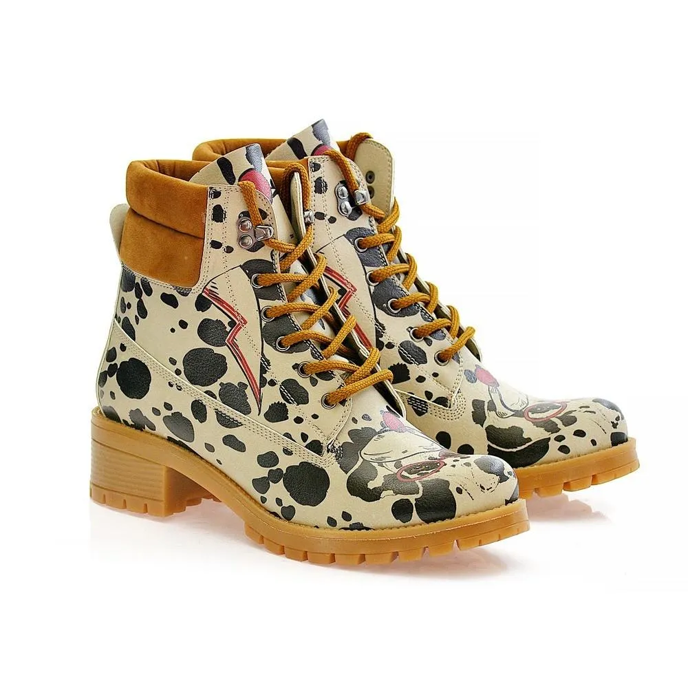 Dalmatian Short Boots KAT109