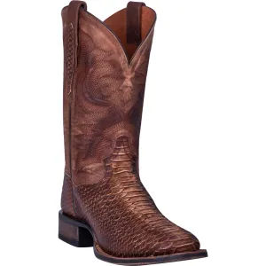 Dan Post Men's KA Python Print Brown Leather Western Boots DP4526