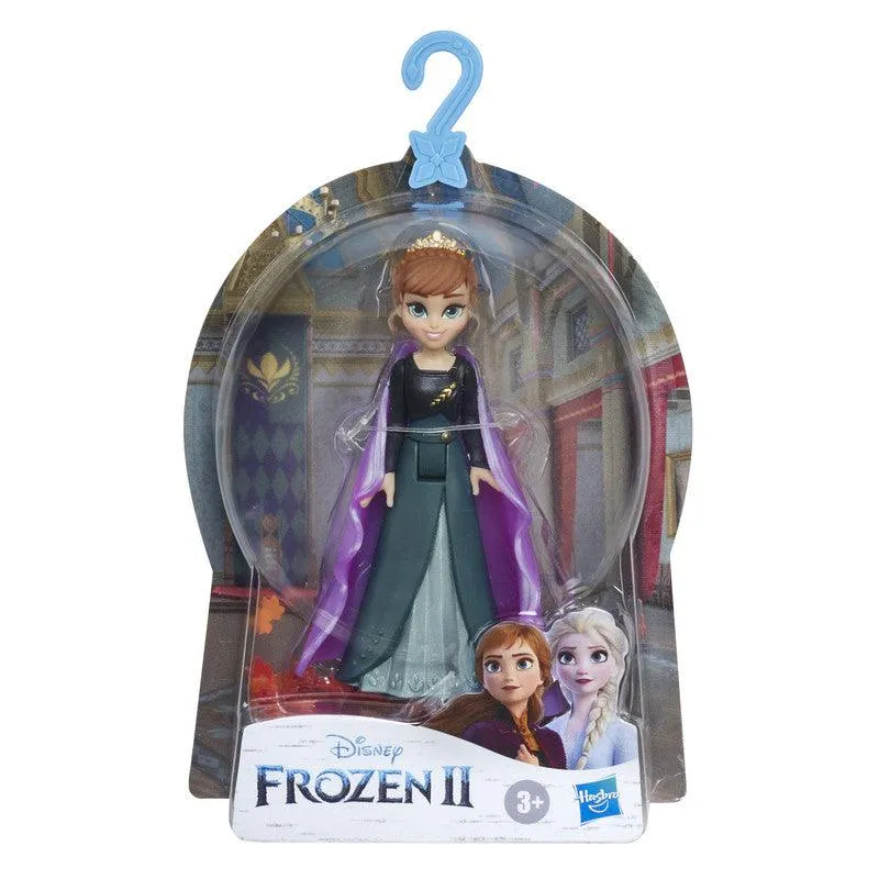 Disney Frozen Queen Anna Small Doll With Removable Cape Inspired by Frozen 2 Movie, Toy for Kids 3 and Up