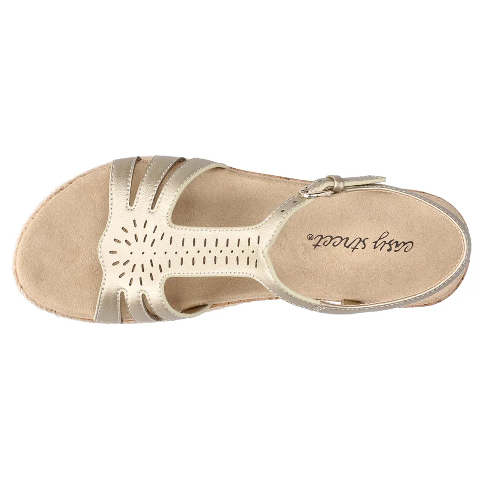 Dorinda Metallic Espadrille Sandals