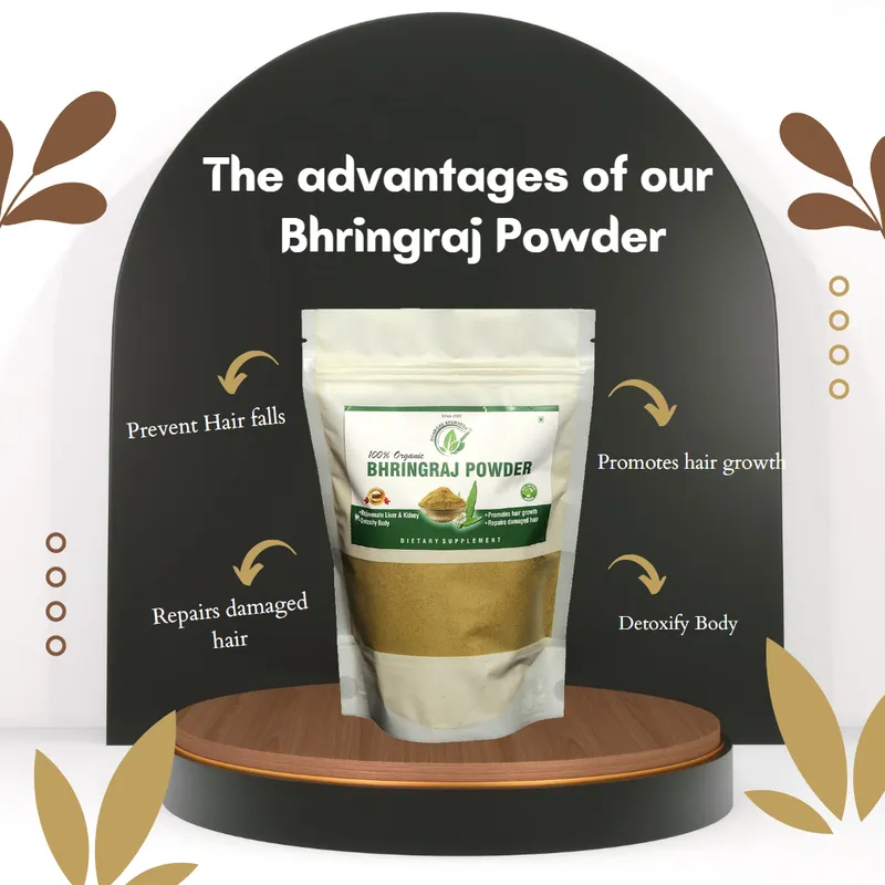 Dr.Bhargav's I Bhringraj Powder| Help to Promote hair | Skin I Hair Supplement I 100gm