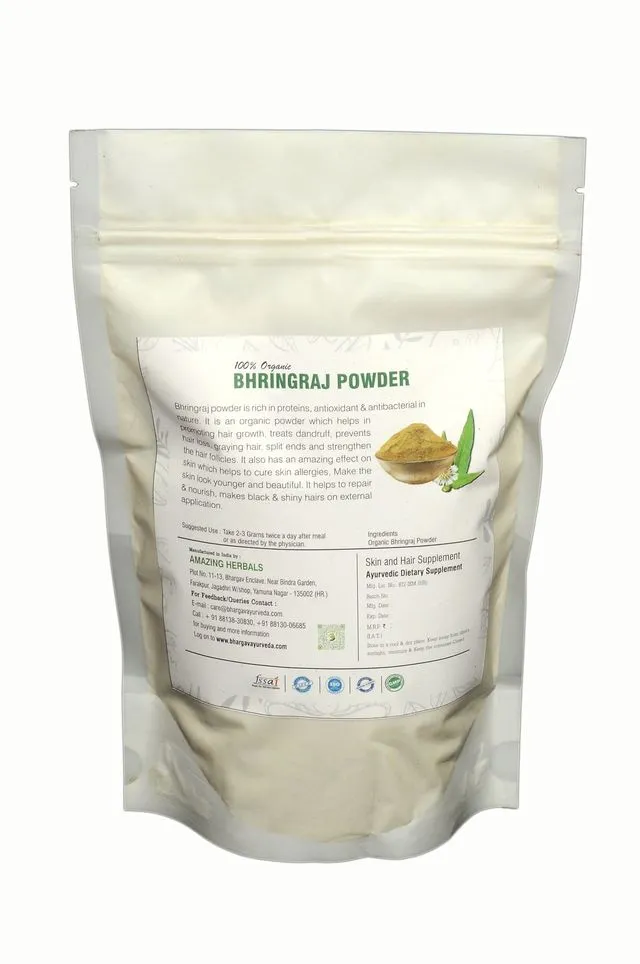 Dr.Bhargav's I Bhringraj Powder| Help to Promote hair | Skin I Hair Supplement I 100gm