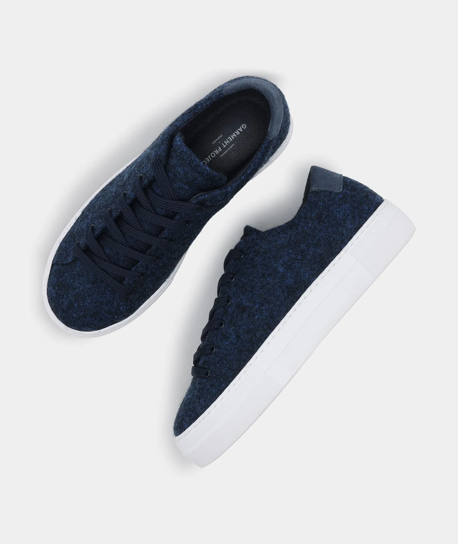 Ella - Navy Melange Wool