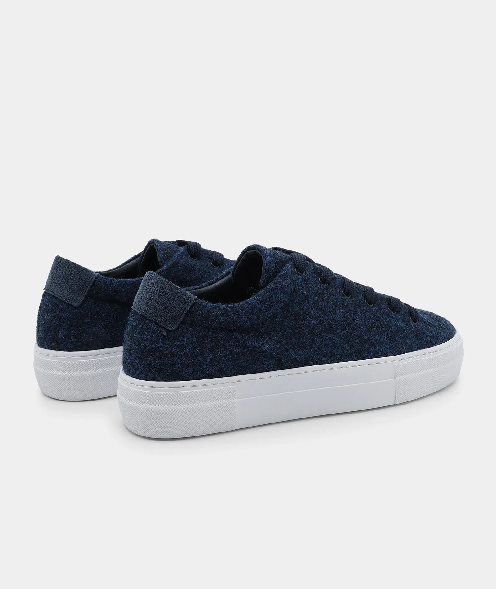 Ella - Navy Melange Wool