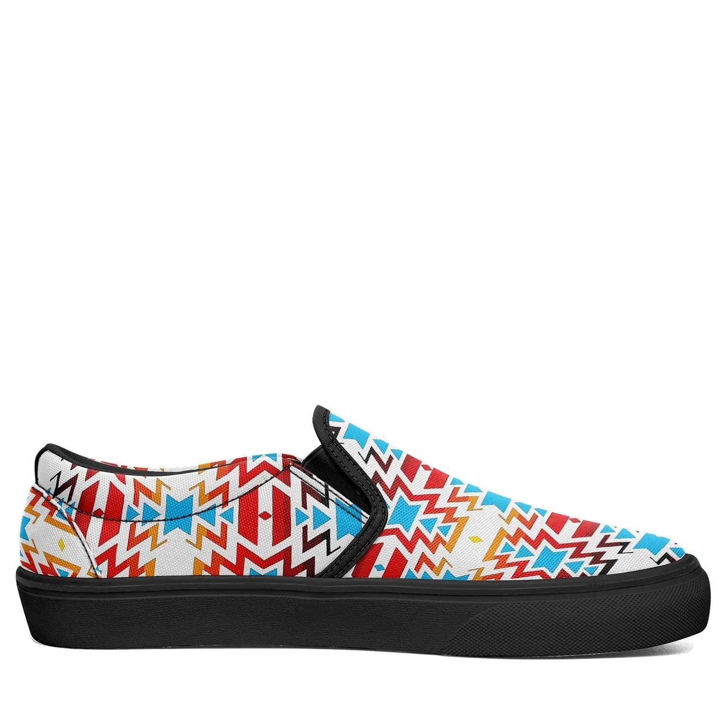 Fire Colors and Sky Otoyimm Kid's Canvas Slip On Shoes