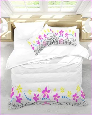 Floral Home King Duvet Cover Set