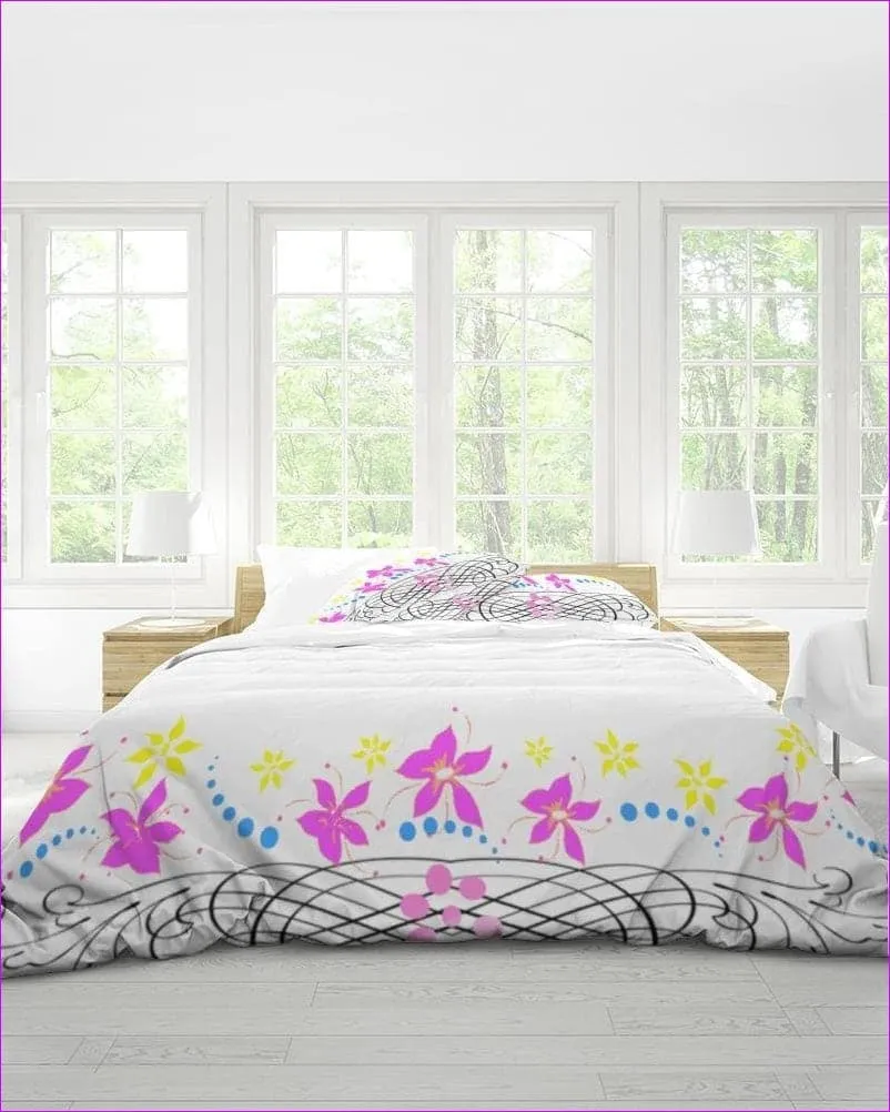 Floral Home King Duvet Cover Set