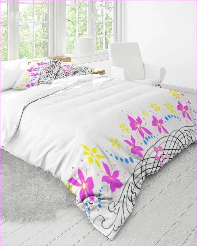 Floral Home King Duvet Cover Set