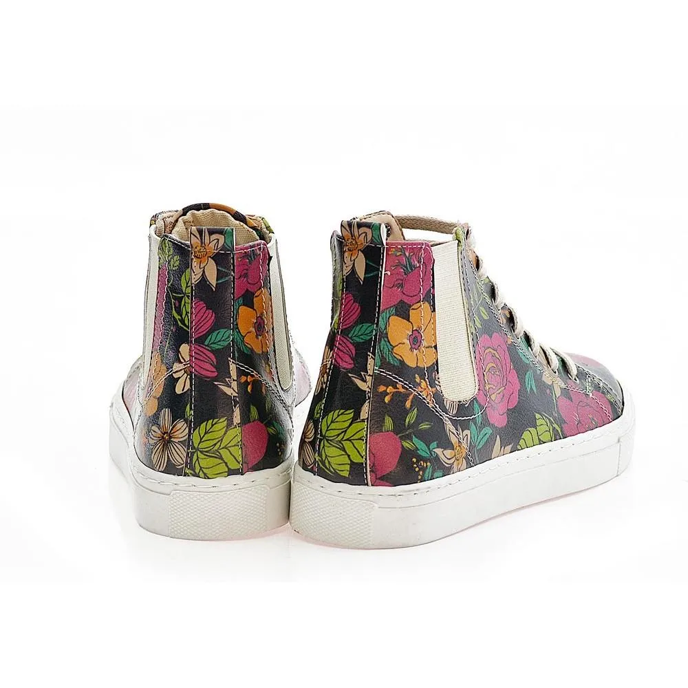 Flowers Short Boots CON101