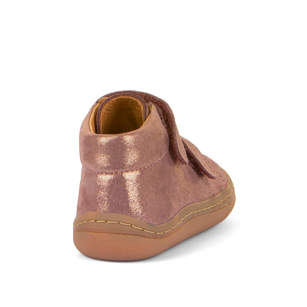 Froddo Girl's First Step Laces Barefoot Shoes - Pink/Gold