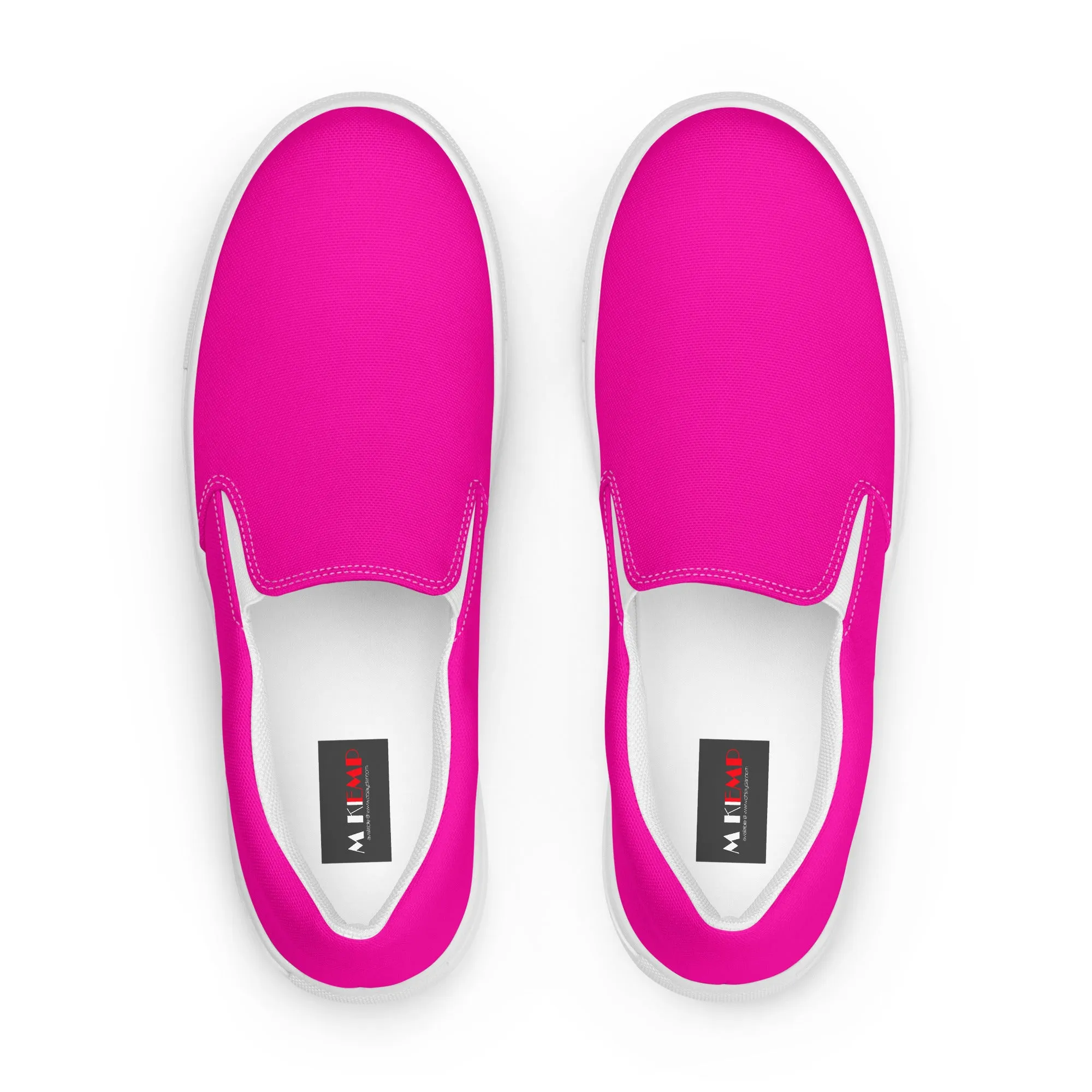 Fuchsia Women’s slip-on canvas shoes