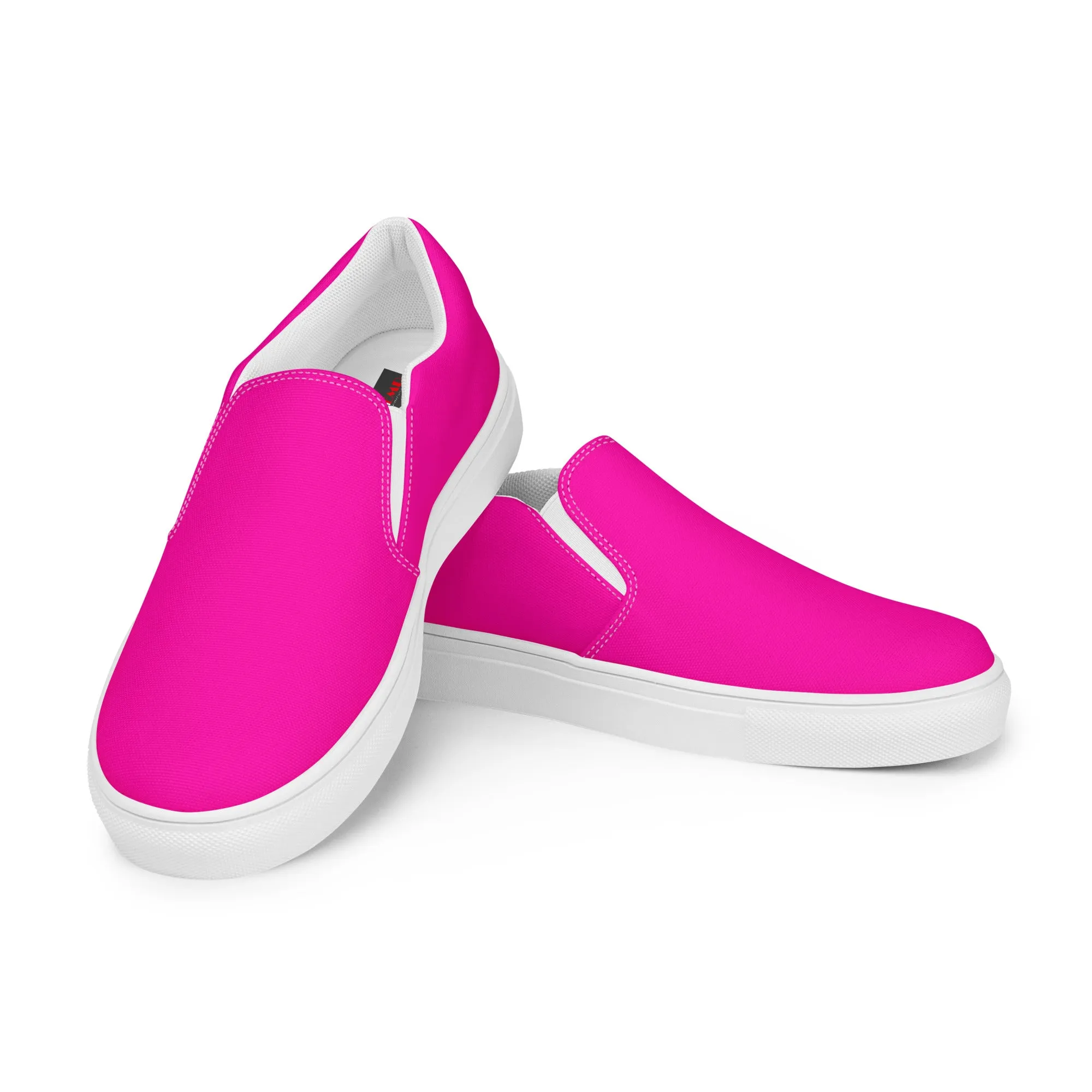 Fuchsia Women’s slip-on canvas shoes