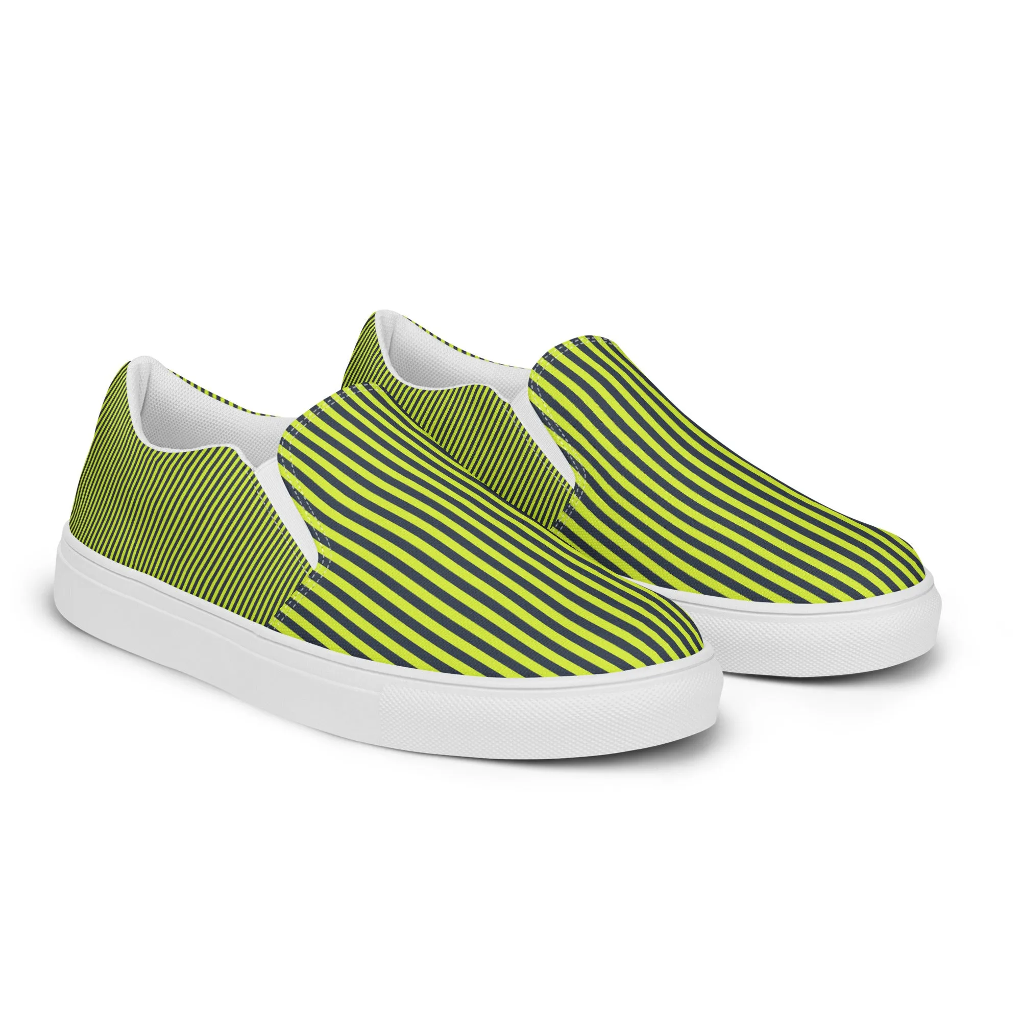 Grasshopper Green Summertime Women’s slip-on canvas shoes